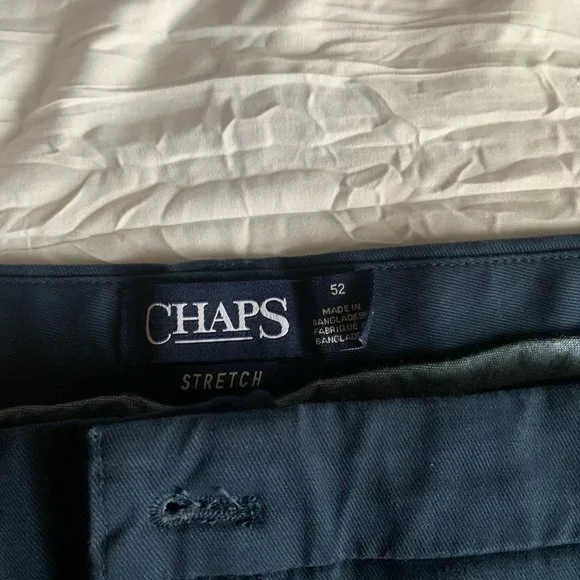 NWT Men's Big and Tall Chaps Navy Short Size 52 - Picture 3 of 4